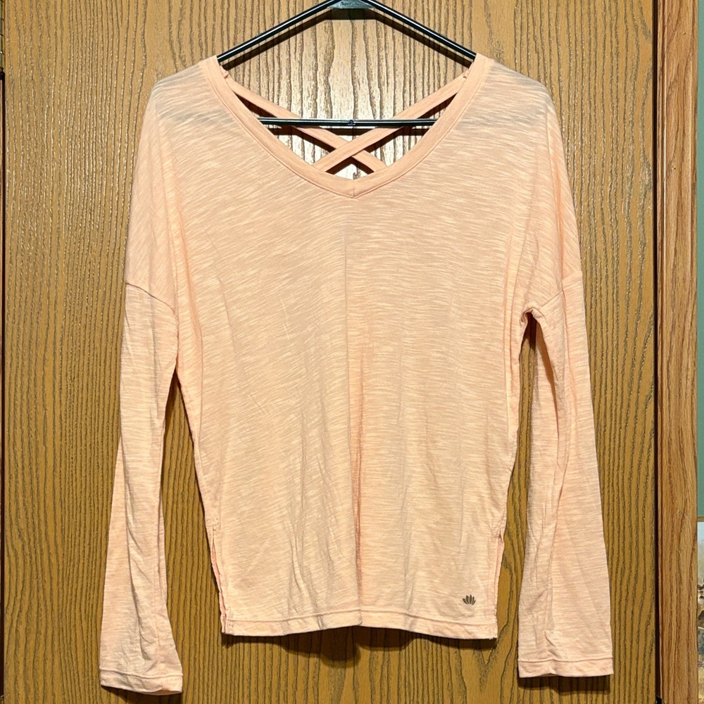 Studio Light Peach Long Sleeve Top